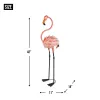 Flamboyant Flamingo Garden Stakes (Set of 2)